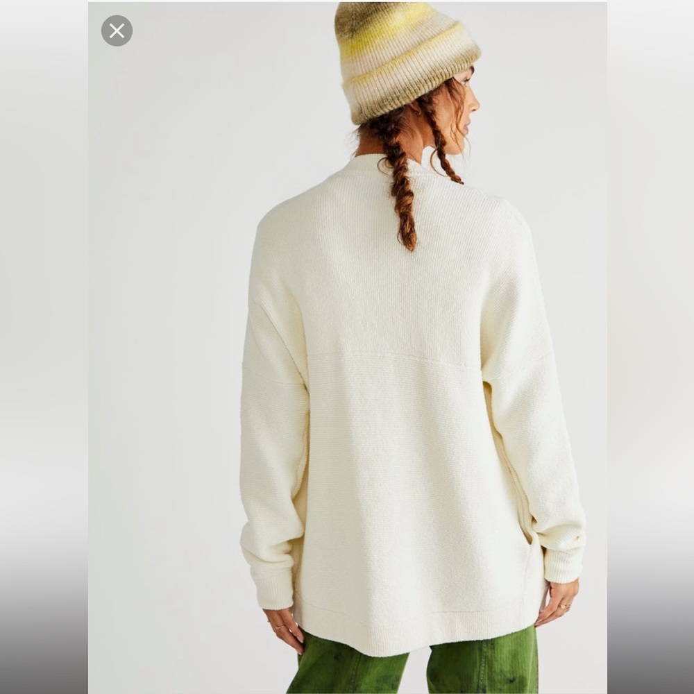 O’Neil Oversized Cotton Terry Tunic Sweater - Picture 2 of 15
